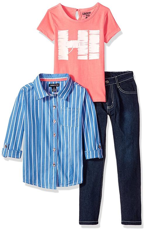 女童時尚針織上衣和褲子套裝(更多款式可選) 【limited too】 服飾