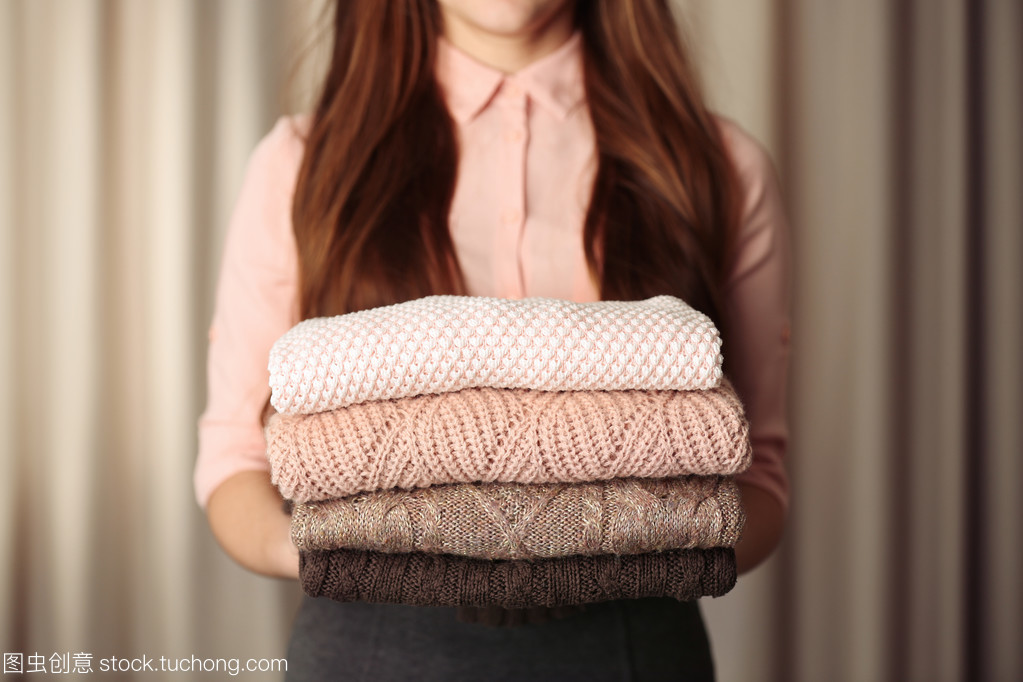 疊衣服,針織