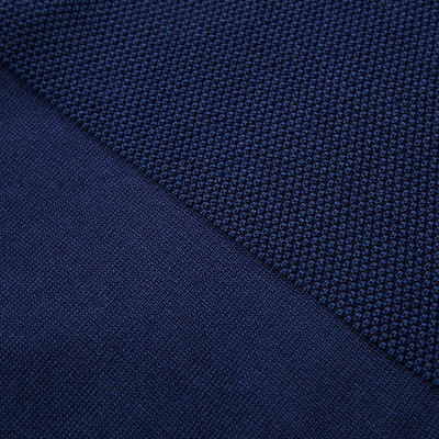 CANALI/康納利 藏青色 男士短袖拼接針織POLO衫 C0485-MK00517-300 19年春夏